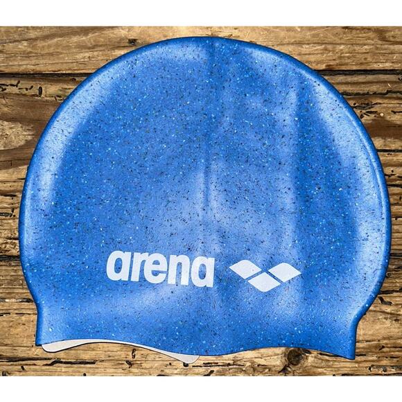 Arena Unisex Adults Blue Silicone Swim Cap NWOT - Picture 2 of 6